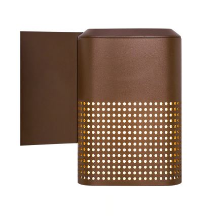 Nordlux - Outdoor wall light SIDARA 1xE27/15W/230V IP54 brown
