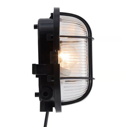 Nordlux - Outdoor wall light SKOTLAMPE 1xE27/60W/230V IP44 black