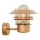 Nordlux - Outdoor wall light with a sensor BLOKHUS 1xE27/60W/230V IP54 copper
