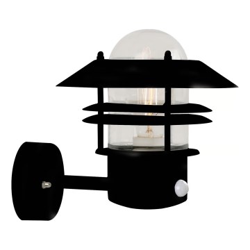 Nordlux - Outdoor wall light with a sensor BLOKHUS 1xE27/60W/230V IP54