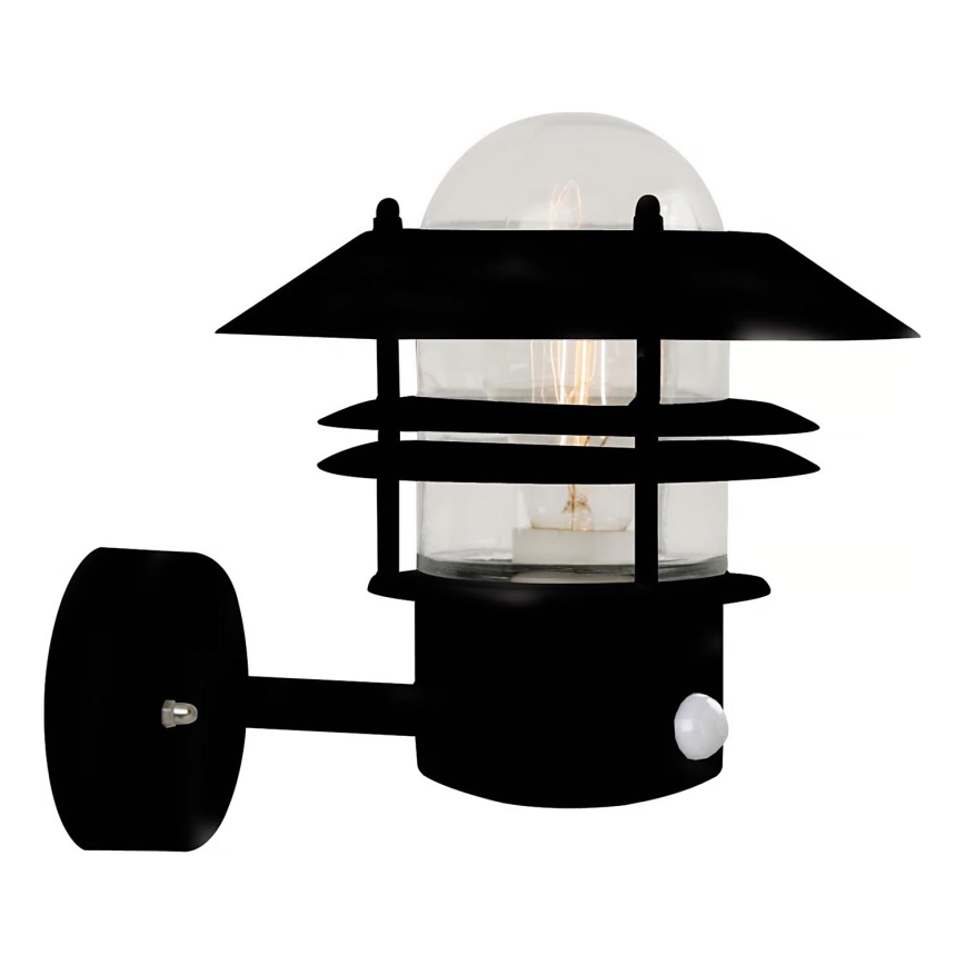 Nordlux - Outdoor wall light with a sensor BLOKHUS 1xE27/60W/230V IP54