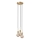 Nordlux - PACO cable pendant 3xE27/25W/230V brass
