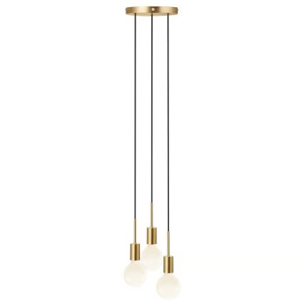 Nordlux - PACO cable pendant 3xE27/25W/230V brass