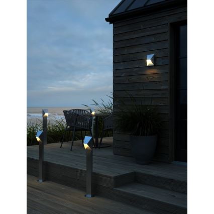 Nordlux - PONTIO Outdoor Wall Light 1x GU10/25W/230V IP54, Silver