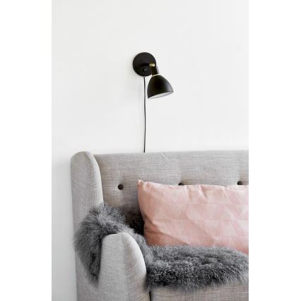 Nordlux - RAY Wall Light 1xE14/25W/230V Black
