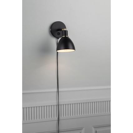 Nordlux - RAY Wall Light 1xE14/25W/230V Black