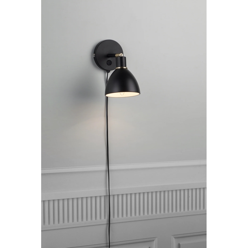 Nordlux - RAY Wall Light 1xE14/25W/230V Black