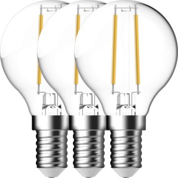 Nordlux - SET 3x LED Bulb FILAMENT G45 E14/4W/230V 4000K