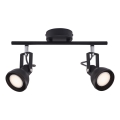 Nordlux - Spotlight ASLAK 2xGU10/35W/230V black
