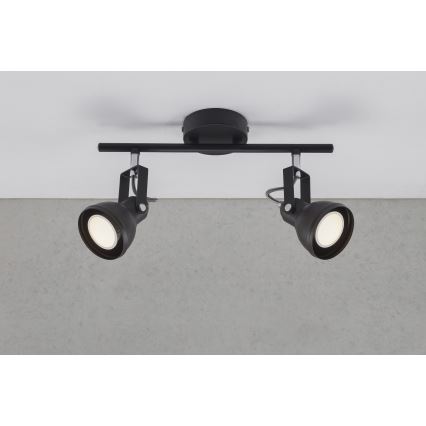Nordlux - Spotlight ASLAK 2xGU10/35W/230V black