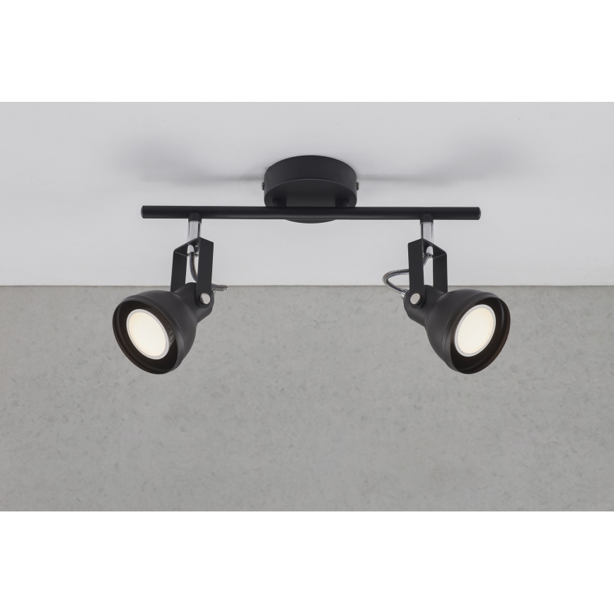 Nordlux - Spotlight ASLAK 2xGU10/35W/230V black