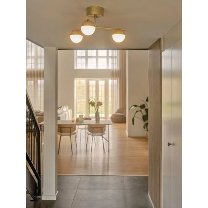 Nordlux - Surface-mounted chandelier CONTINA 3xG9/5W/230V brass