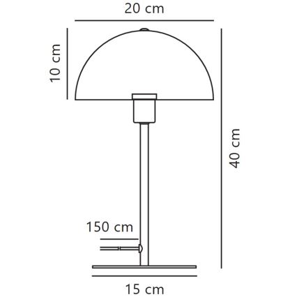 Nordlux - Table lamp ELLEN 1xE14/40W/230V white