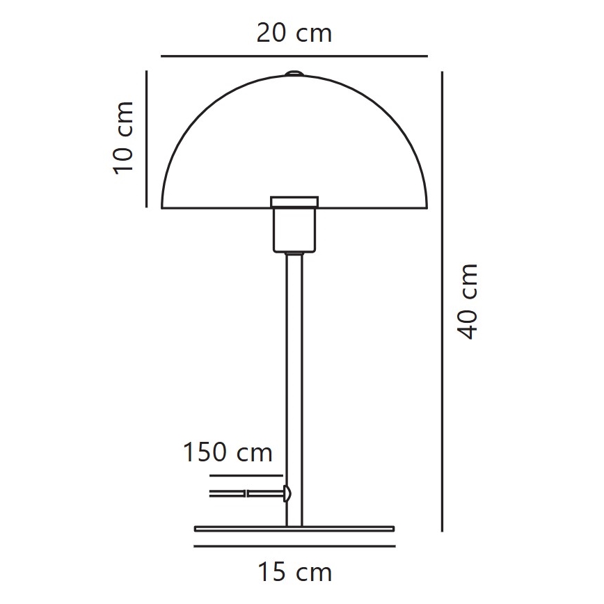 Nordlux - Table lamp ELLEN 1xE14/40W/230V white