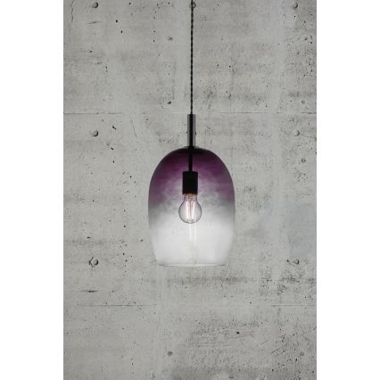 Nordlux - UMA Pendant on Cable 1xE27/40W/230V Ø 23 cm Black/Smoked