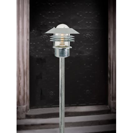 Nordlux - VEJERS Outdoor Lamp 1xE27/60W/230V IP54 Silver 92 cm