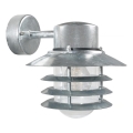 Nordlux - VEJERS Outdoor Wall Light 1xE27/60W/230V IP54, Silver