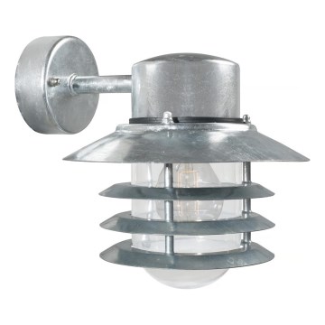 Nordlux - VEJERS Outdoor Wall Light 1xE27/60W/230V IP54, Silver