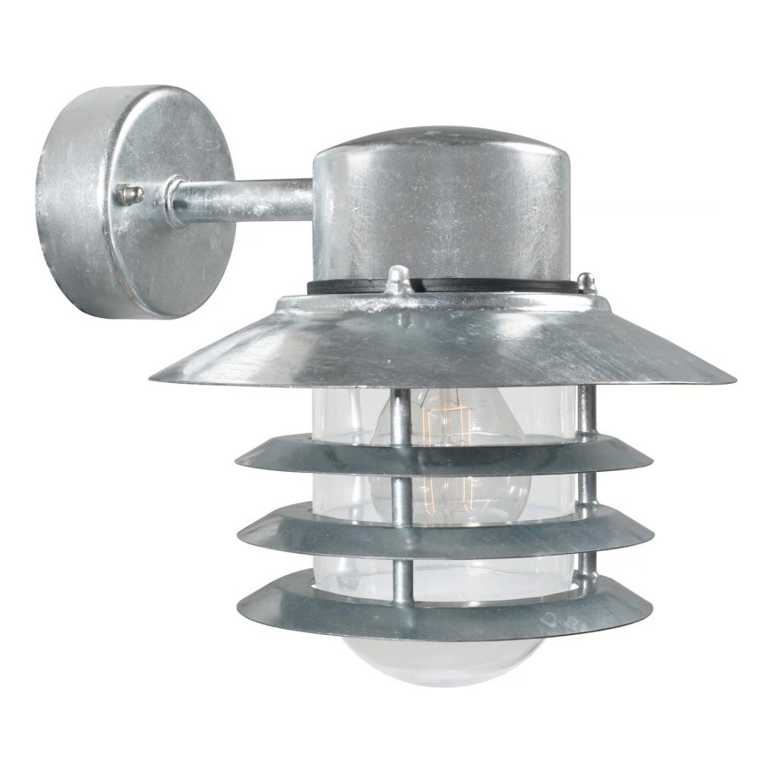 Nordlux - VEJERS Outdoor Wall Light 1xE27/60W/230V IP54, Silver