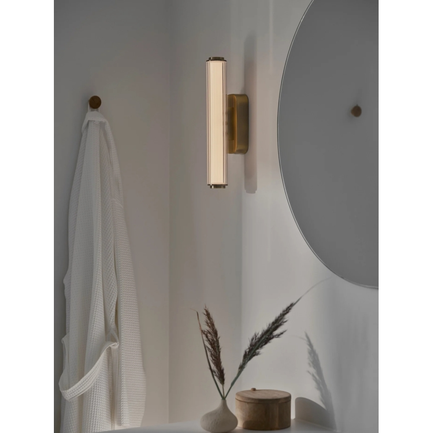 Nordlux - LED Dimmable Bathroom Wall Light VIRELLE LED/8W/230V 3000/4000K IP44 Brass