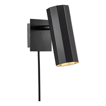 Nordlux - Wall spotlight ALANIS 1xGU10/15W/230V black