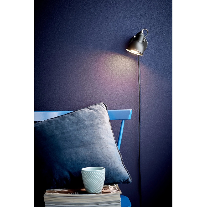 Nordlux - Wall spotlight ASLAK 1xGU10/35W/230V black