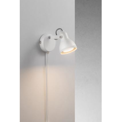 Nordlux - Wall spotlight ASLAK 1xGU10/35W/230V white