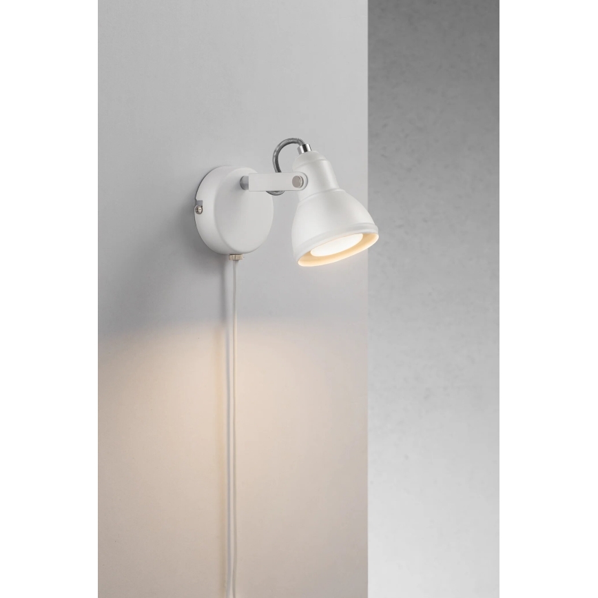 Nordlux - Wall spotlight ASLAK 1xGU10/35W/230V white