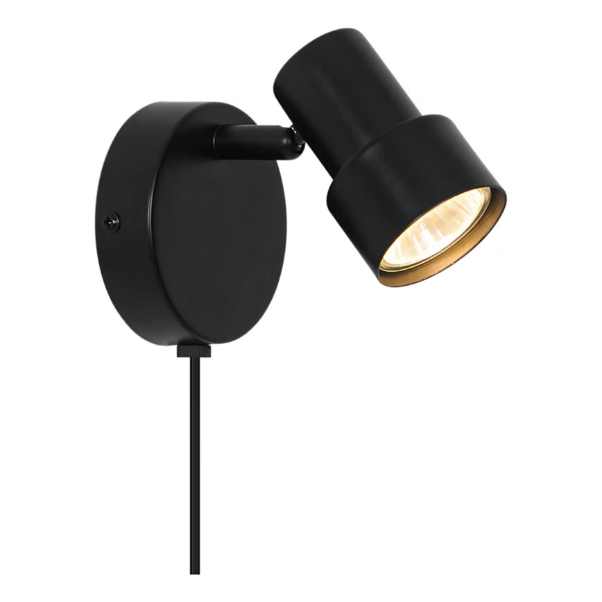 Nordlux - Wall spotlight BOSTON 1xGU10/5W/230V black