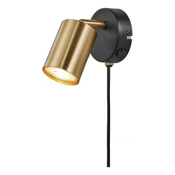 Nordlux - Wall spotlight EXPLORE 1xGU10/7W/230V brass