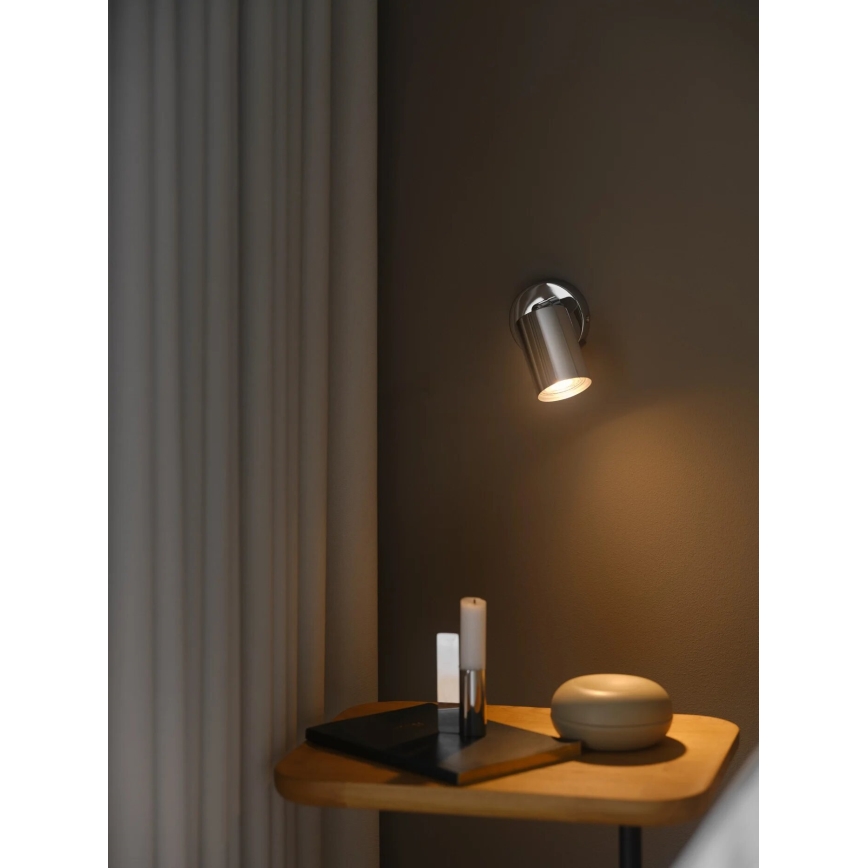 Nordlux - Wall spotlight EXPLORE 1xGU10/7W/230V shiny chrome