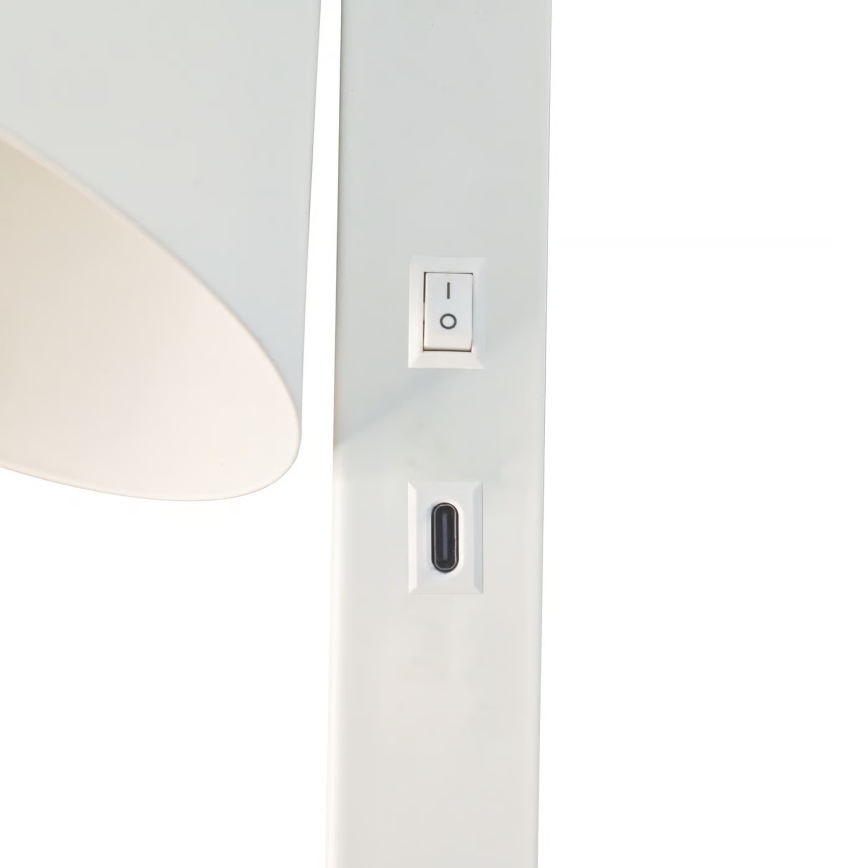 Nordlux - WILMER wall lamp with USB, 1x E14/40W/230V, white