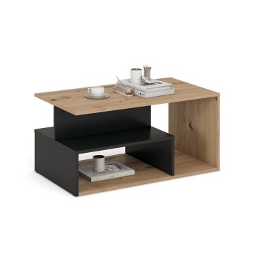 NOTE coffee table 90x51 cm black/Artisan Oak