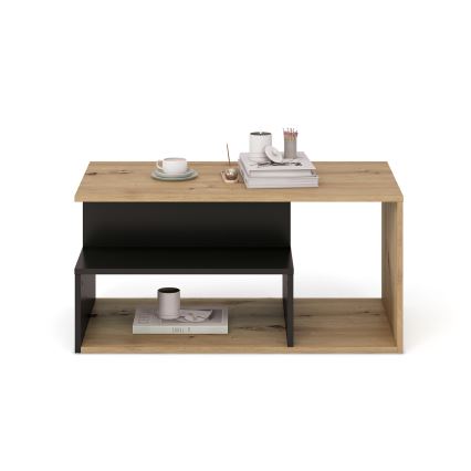 NOTE coffee table 90x51 cm black/Artisan Oak