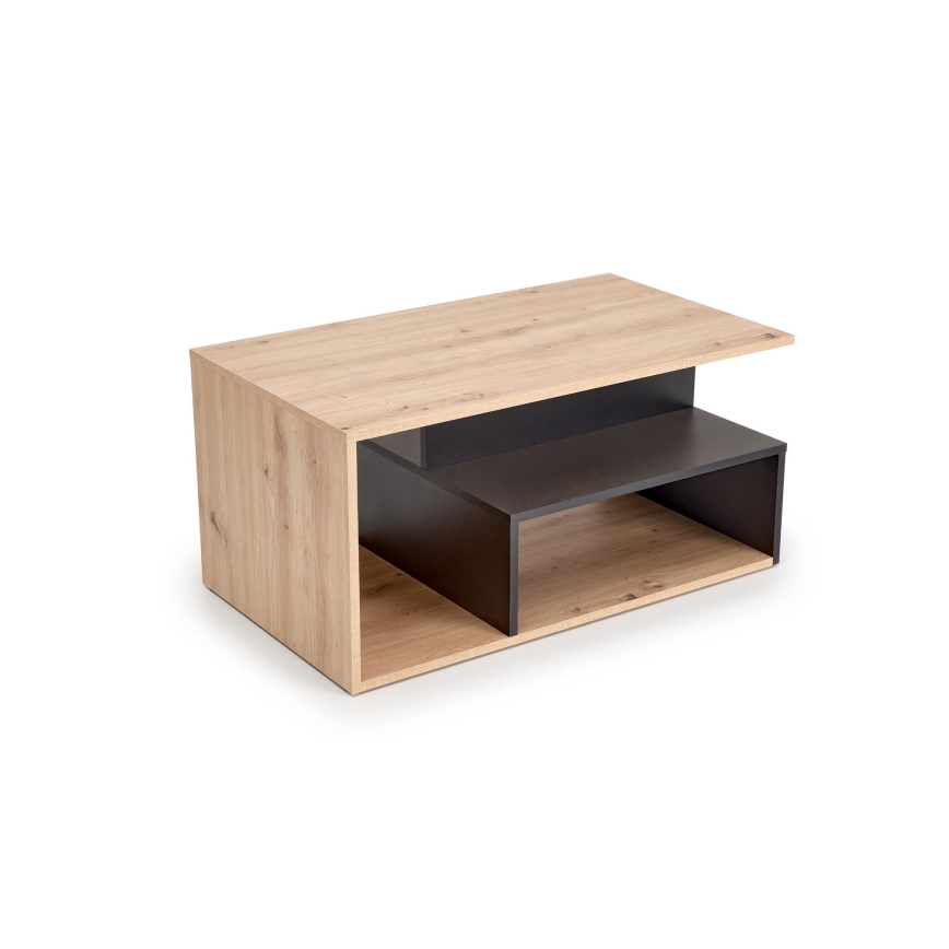 NOTE coffee table 90x51 cm black/Artisan Oak