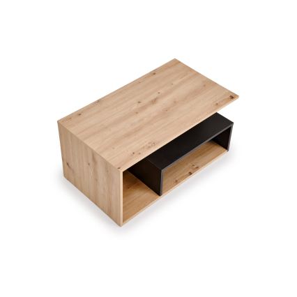 NOTE coffee table 90x51 cm black/Artisan Oak