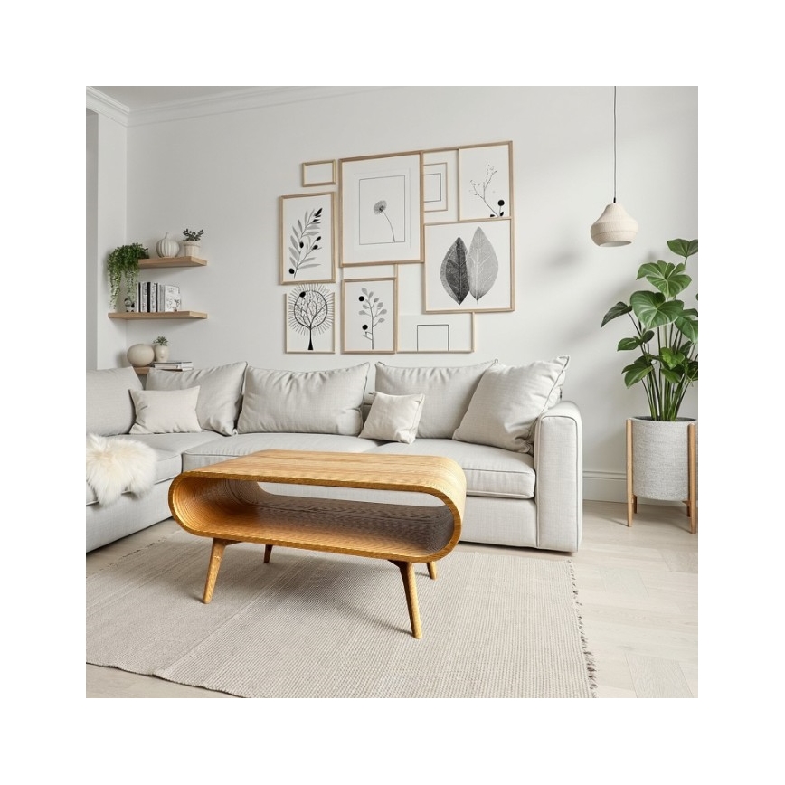 NOVA 90 x 55 cm coffee table, oak
