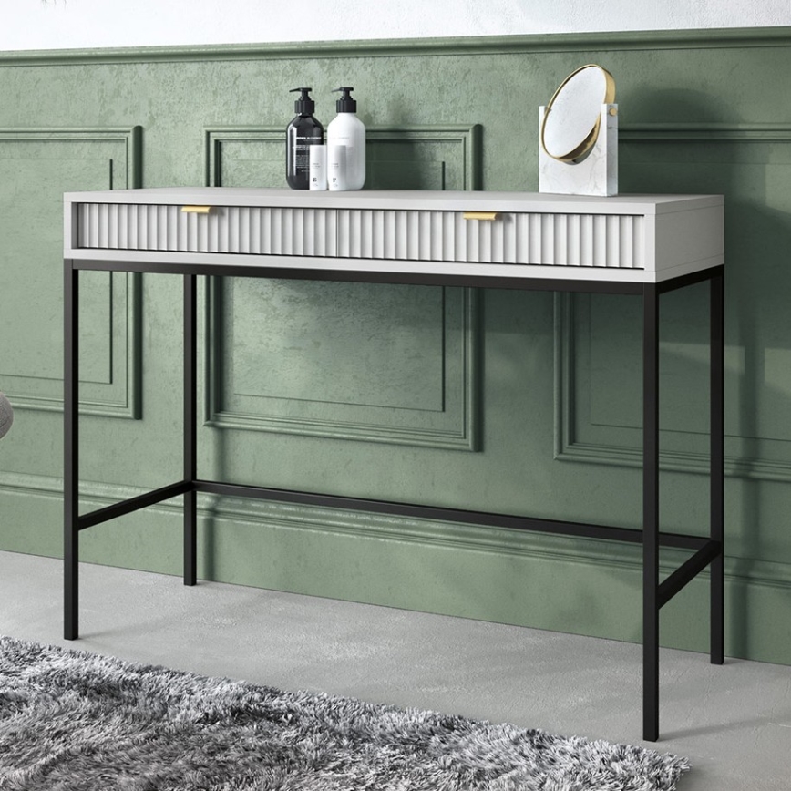 NOVA Console Table 77x104 cm Gray/Black