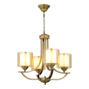 NOVARA Chain Chandelier 4xE27/40W/230V, Bronze