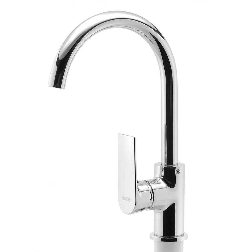 Novaservis - ALGEO SQUARE kitchen sink faucet in polished chrome