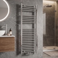 Novaservis - Bathroom Heated Towel Rail 318W/230V, 120 x 45 cm, Polished Chrome, Straight