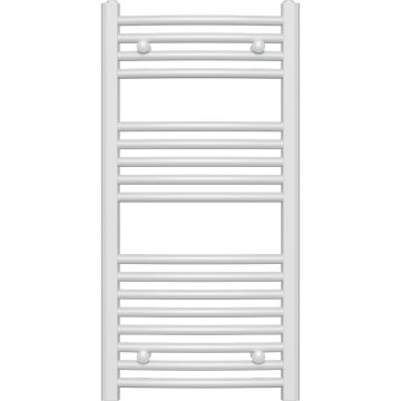 Novaservis - Ladder-style heated towel rail 365W/230V 90x45 cm, white, rounded