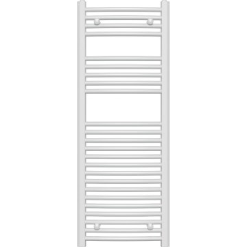 Novaservis - Rounded white ladder-style bathroom towel radiator 490W/230V 120x45 cm