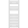 Novaservis - Rounded white ladder-style bathroom towel radiator 490W/230V 120x45 cm