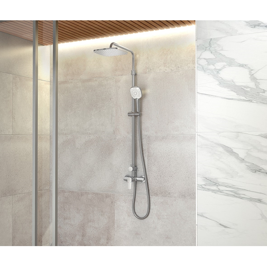 Novaservis - Shower set with tap METALIA ECO shiny chrome
