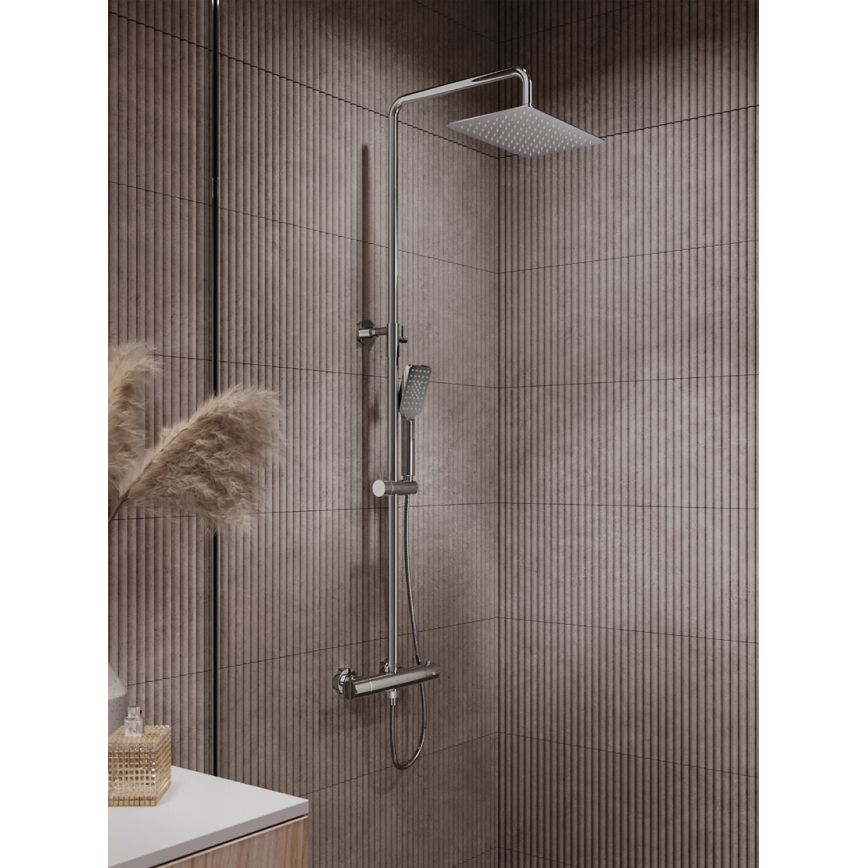 Novaservis - Shower set with thermostatic tap METALIA ECO shiny chrome
