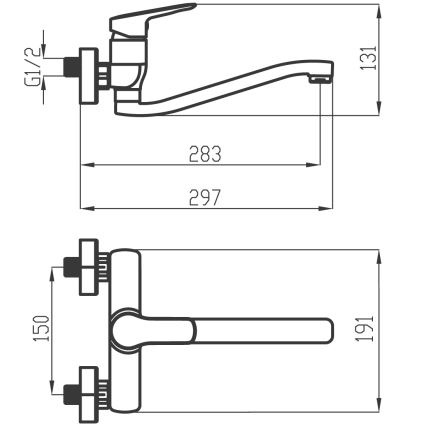 Novaservis - Sink/basin tap METALIA shiny chrome