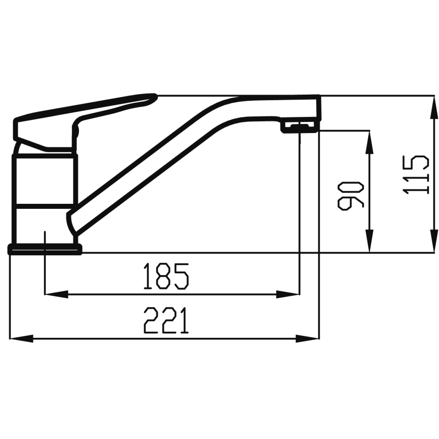 Novaservis - Sink/basin tap METALIA shiny chrome