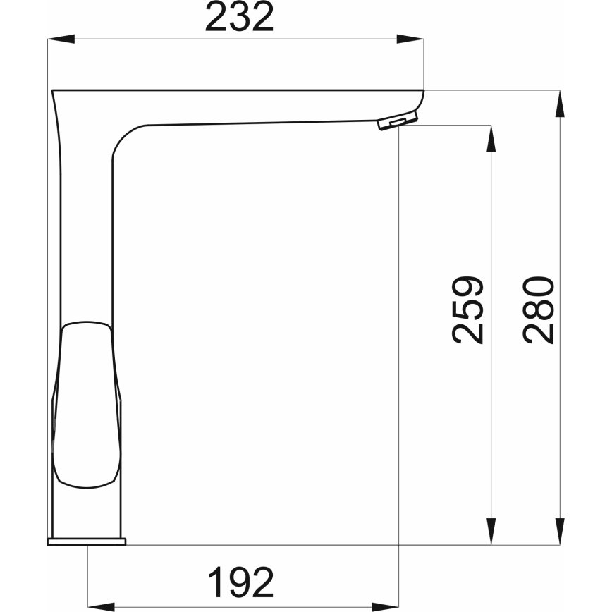 Novaservis - Sink tap METALIA matte black
