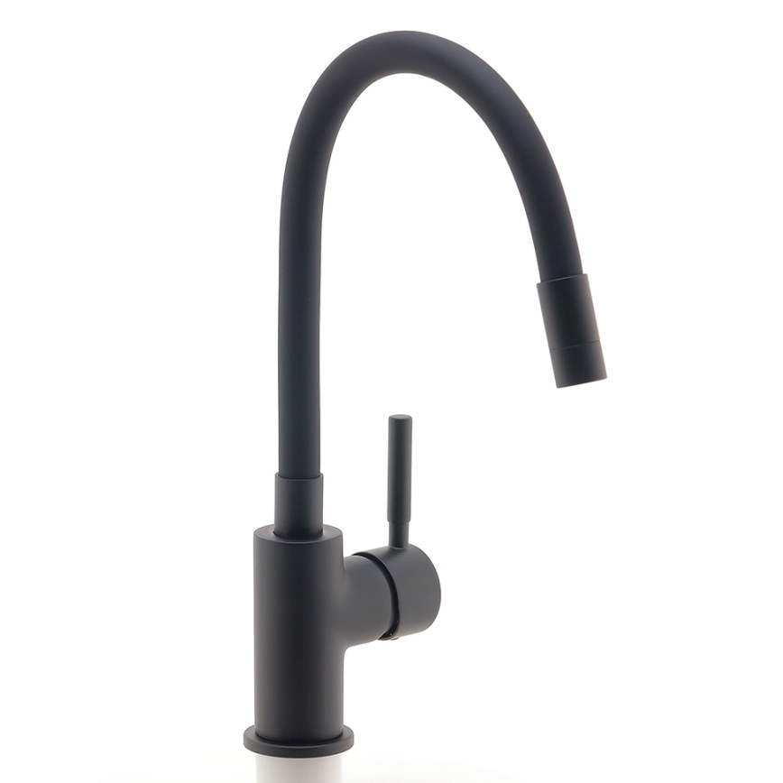 Novaservis - Sink tap with flexible arm matte black